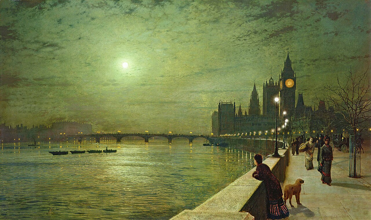 John Atkinson Grimshaw — Reflections on the Thames, Westminster